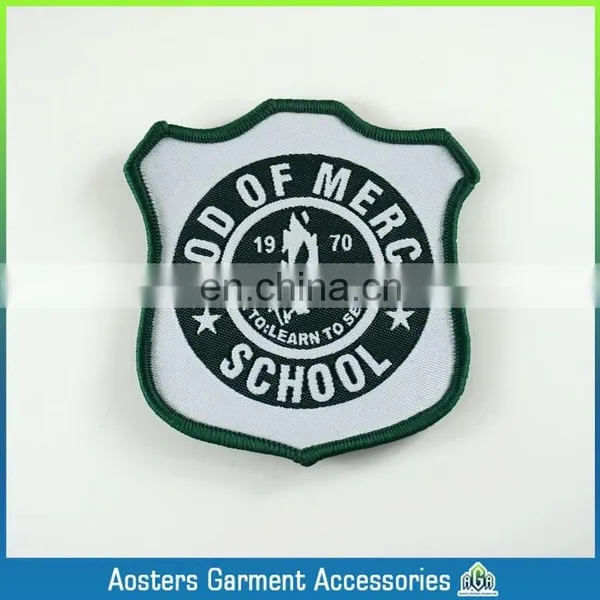 Custom Clothing Iron Woven Badges Leather Jacke Wholesale Jeans Sewing Machine photo-4