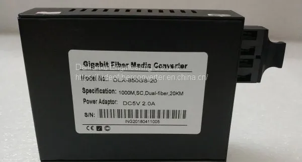 HD IP Camera to Fiber Converter Gigabit Ethernet Fiber Optic Transmitter and Receiver Single Port Fiber Media Converter photo-2