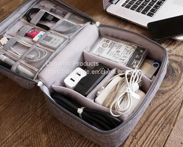 Men Digital Storage Bag Data Line Electronic Sorting Package