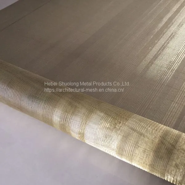 XY-R-01 GOLD WIRE MESH FOR GLASS LAMINATED photo-2