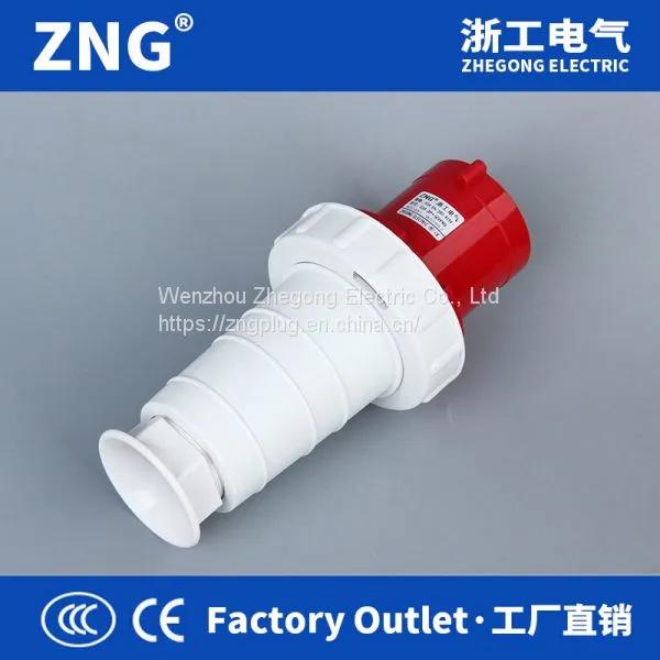 Factory Outlet 63A 4Pin Industrial Waterproof Plug IP67, 400V Industrial Power Plug 63A 3P+PE photo-3