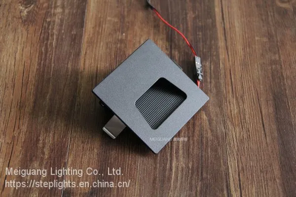 LED Stair Step Light Aluminum 1W 2W IP21 Recessed Cutout47mm Mini Wall Light