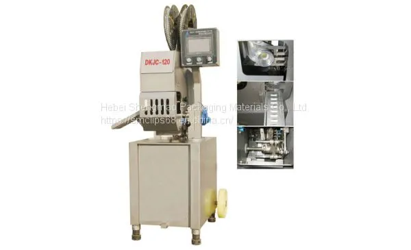 Double sausage clipper machine