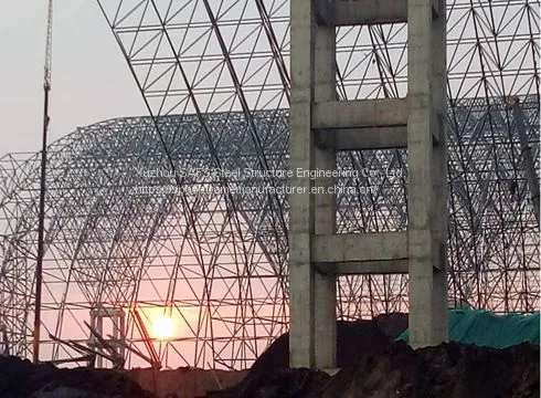 Steel Space Frame Structure Barrel Coal Storage Project for Zhongxin Iron and Steel Co., Ltd. photo-3