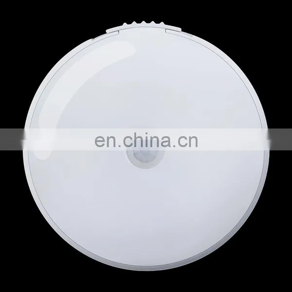 Manufacturer 20mm Round Battery Powered Wireless PIR Mini Indoor Night Light With Motion Sensor