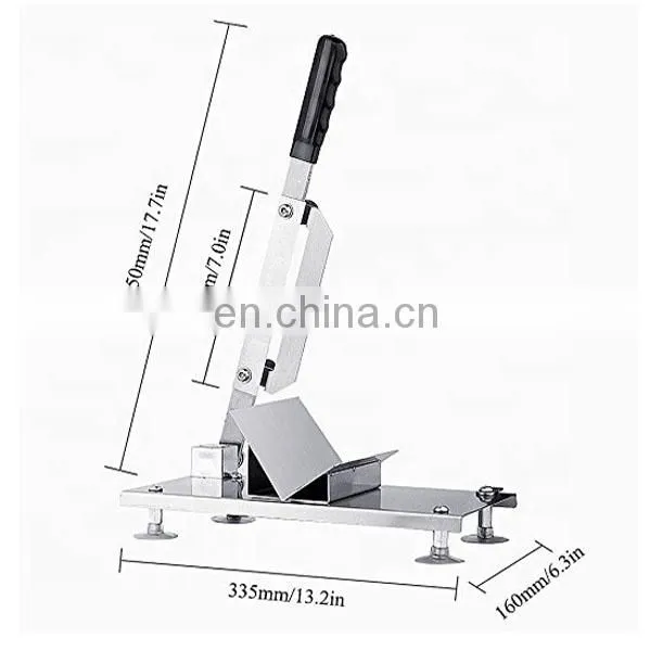 Manual Frozen Meat Slicer / Stainless Steel Beef Mutton Slicing Machine / Roll Meat Vegetable Meat Cheese Food Slicer photo-2