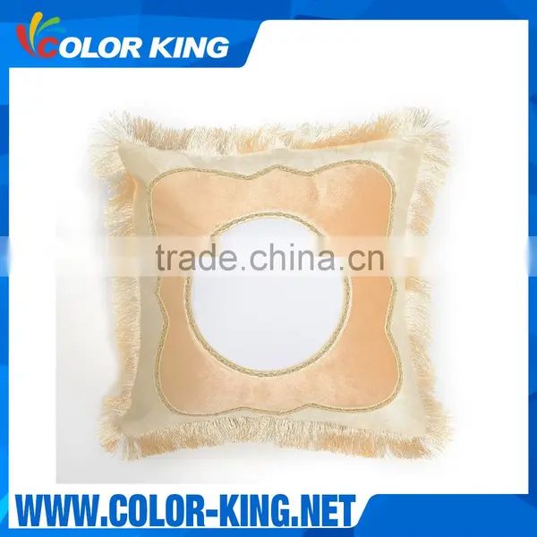 Colorking European Style Beige Heart Shape Pillowcase Heat Transfer Sublimation Blanks photo-5