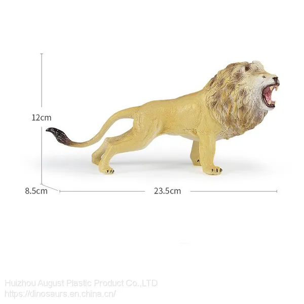 Hand Painting ODM OEM Soft Vinyl Original Design Lion Wild Animal Model Toys Filled With PP Cotton Gift for Kids photo-5