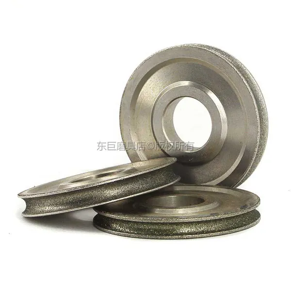 Electroplated Diamond Coated Abrasive Grinding Wheel of Round n Straight Edge for 3~12mm Glass Shape Edging Machine photo-2