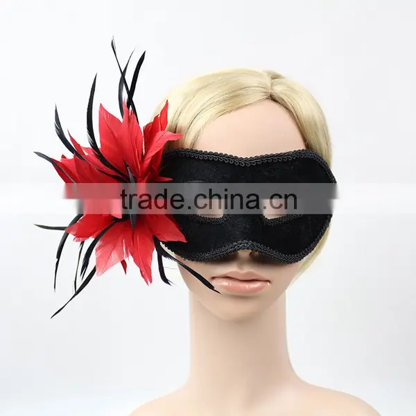 Wholesale Masquerade Party Women Eye Masks With Feathers Quality Choice