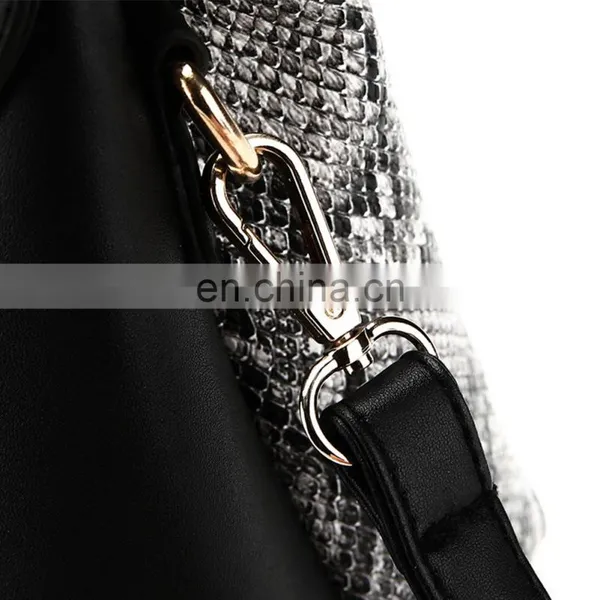 New European And American Fashion Snake Skin Large Capacity Female Bag Single Shoulder Cross-slung Handbag/ photo-5
