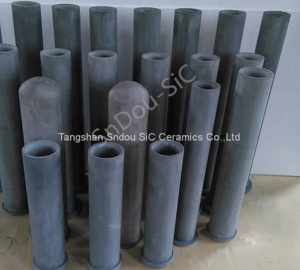 Silicon Carbide Radiation Tubes for Heat Treatment Furnace, Silicon Nitride Ceramic Pipe, Si3N4 Stalk Tubes photo-3