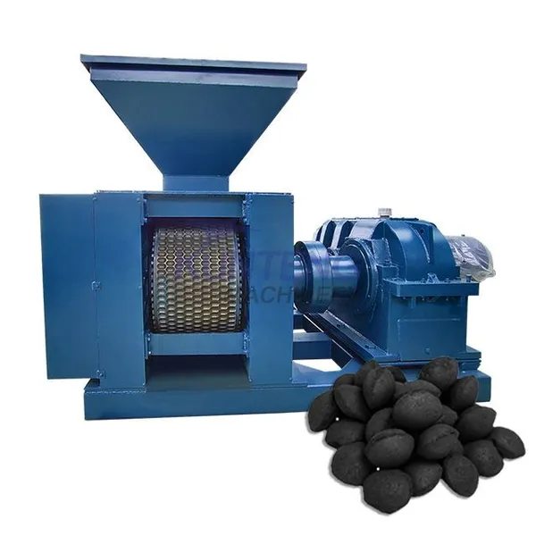 Pillow Shape Carbon Black Iron Powder Briquette Machine Petroleum Coke Powder Ball Press Machine