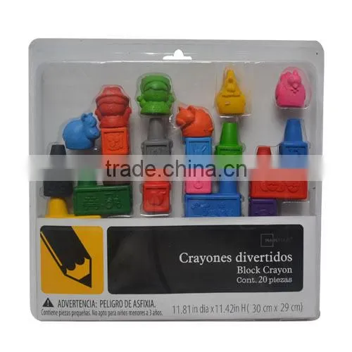 Eco-Friendly Cute Multi Color Plastic Finger Crayons , Plasic Finger Crayon Set photo-4