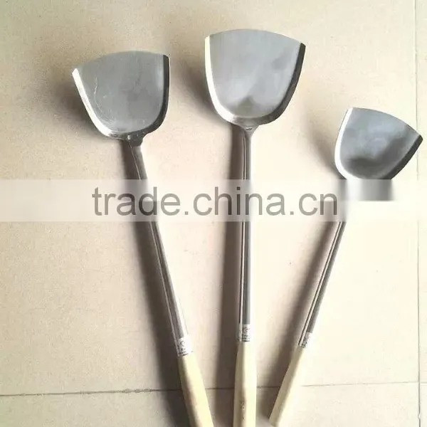 Stainless Steel Fry Turner With Long Wooden Handle photo-2