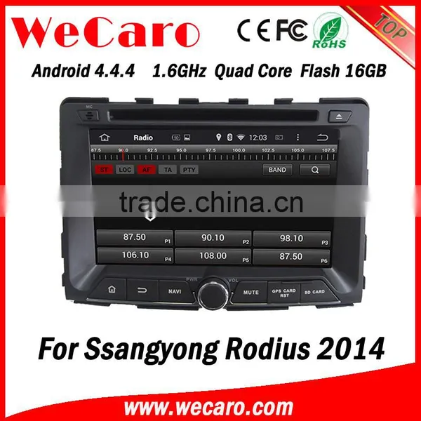 Wecaro WC-SY7070 7" Android 4.4.4 WIFI 3G Touch Screen Car Radio Gps for Ssangyong Rodius 2014 photo-2
