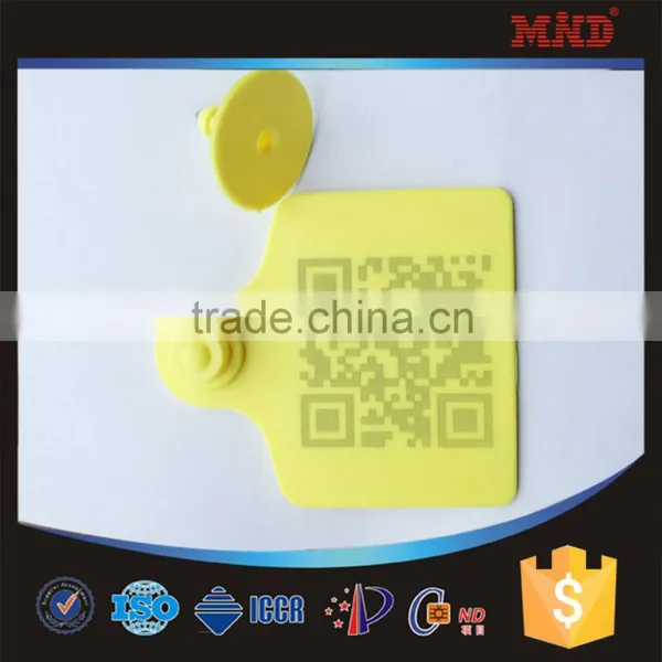 MDE126 ISO18000-6C Plastic Uhf Rfid Laser Ear Tag for Cattle photo-2