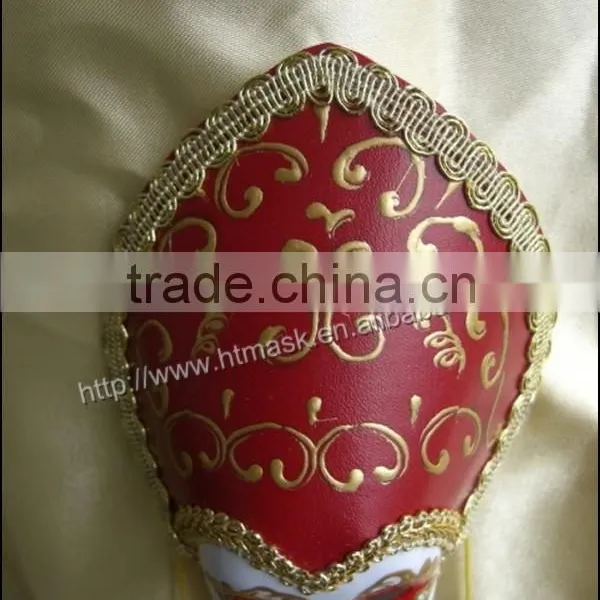 Upscale Plastic Venice Mask With Earrings Luxury Venetian Masks With Magnet for Party Carnival Decoration photo-4