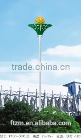 Factory Cheap 20M,25M,30M Led or HPS High Mast Lighting photo-2