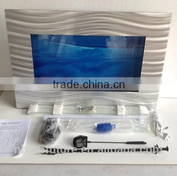 Hot-sale Customize Wall Aquarium Stainless Steel Frame Wall Hanging Fish Tank photo-3