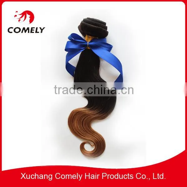2013 Hot Trend AAAAAA Brazilian Ombre Hair Weaves Two Tone 1b/27# Body Wave photo-3