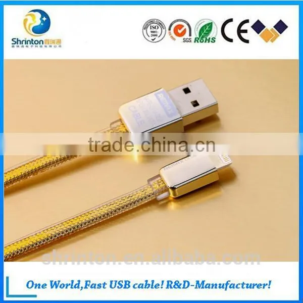 Hot Product REMAX Gold Two-Sided 2.1A 1.0M Micro USB Data Usb Charging Cable photo-3