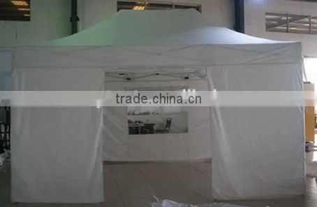3m * 4.5m Small Hexagon Folding Gazebo With Door and Window for Sales photo-2