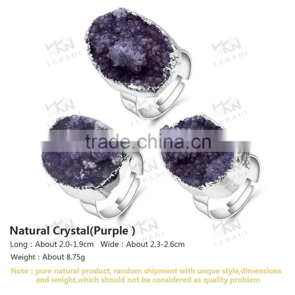 Direct Sale Luxury Purple Mood Ring, Nice Gift Natural Stone Jewelry photo-6