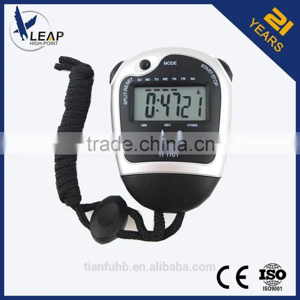 One Row Display Stopwatch With Two Laps
