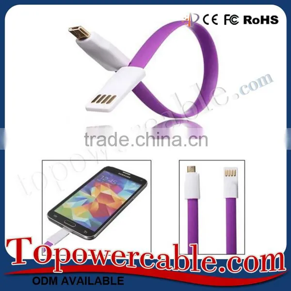 Portable Wrist Usb Data Cable Micro 2.0 Charging Cable For Android Phone photo-2