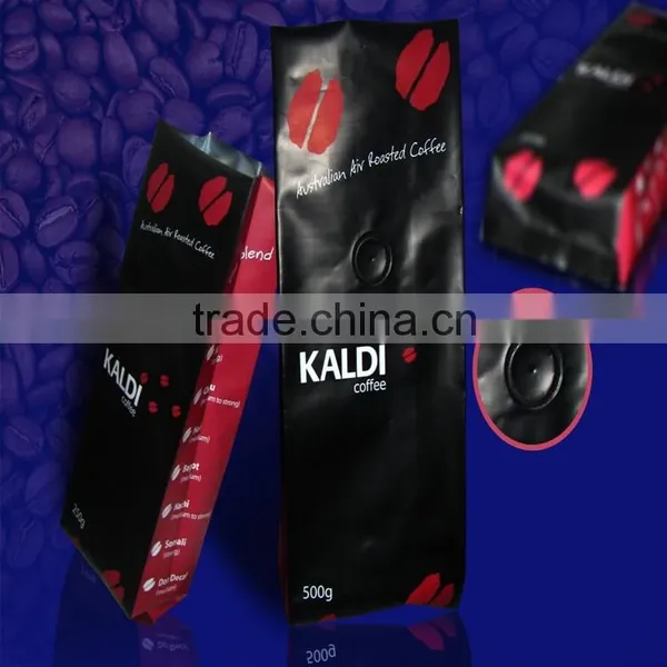 Custome Valved Coffee Bag, Coffee Bag With Valve, Hemp Coffee Bag Wholesale