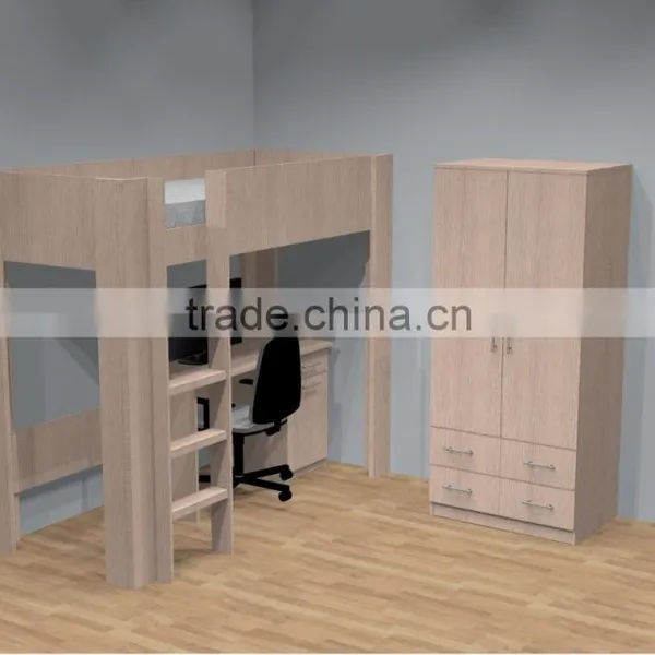High Bed , Desk , Wardrobe, Childern Bedroom , Bunk Bed