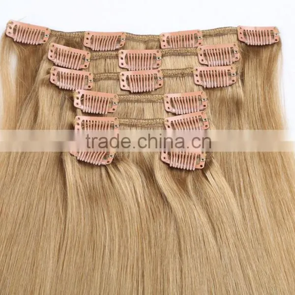 Ombre Human Hair Extensions, Remy Clip in Human Hair Extensions photo-2