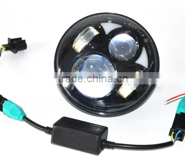 Super Top Rated 5.75'' 40w Black Housing Led Headlight for Harley photo-4