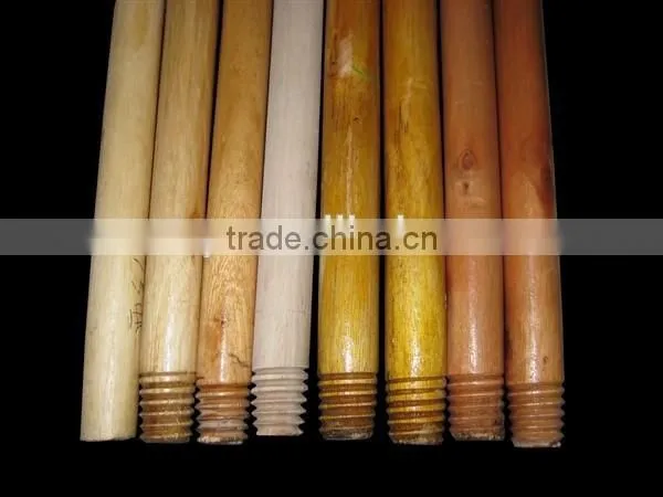 China Wholesale Eucalyptus Round Pvc Coated Wooden Mop Stick photo-4