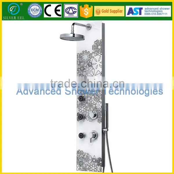 Glass Massage Shower Panel for Bathroom