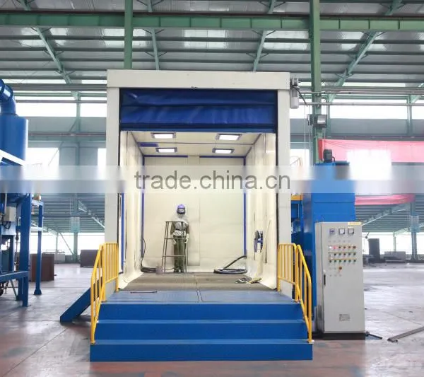 Automatic Sand Peening Room With Protable Sand Blasting Tank photo-5