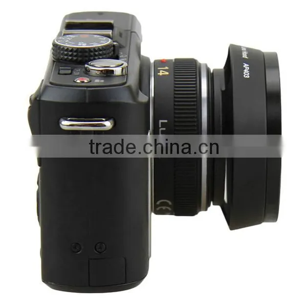 46mm Lens Hood JJC LH-46GFII Vented Lens Hood For Panasonic Lumix 20 Lens photo-2