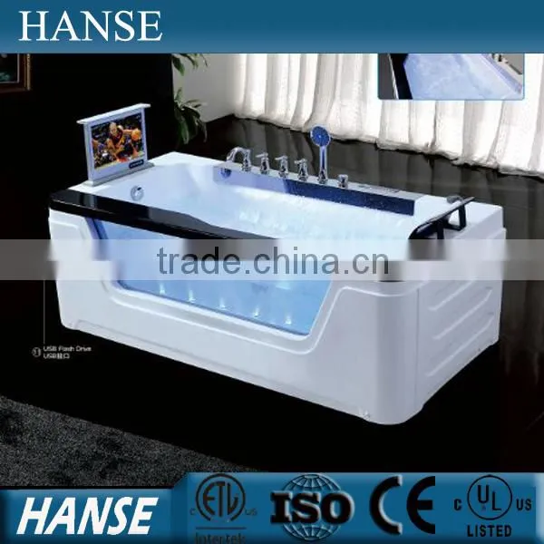 HS-B228 Standard Acrylic 2 Person Massage Whirlpool Bathtub Price