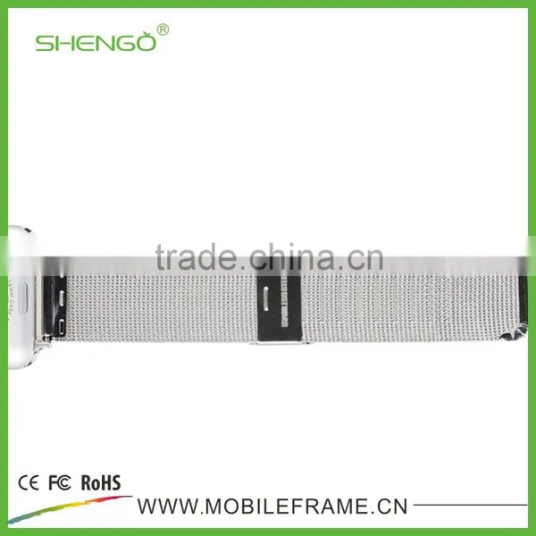 Shengo High Quality Genuine Stainless Steel Watch Strap For Apple Watch With Band Adapter photo-3