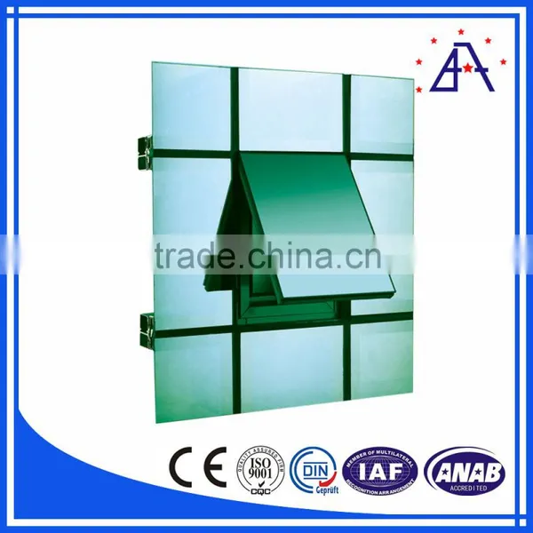Wood Grain Aluminum Extrusion Profile For Curtain Wall photo-3