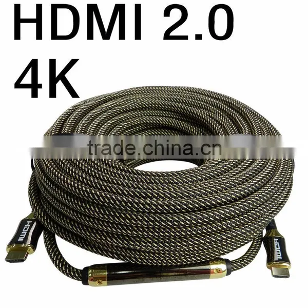 Male to Male Metal 50m Long Hdmi Cable a Type to a Type With Chip Support 3d HDTV, 4k*2k for Cable2.0v 1.4v photo-2