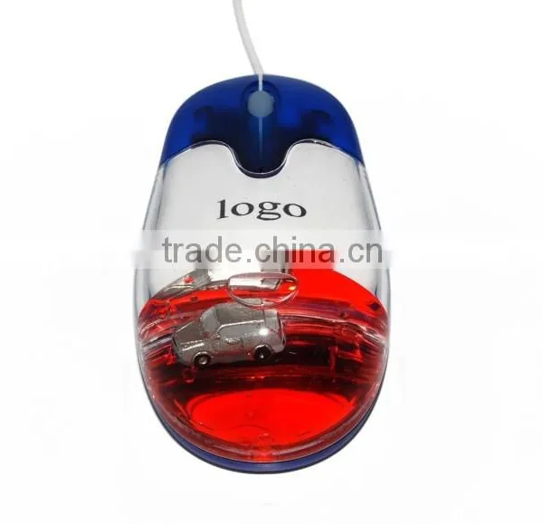 Computer Gift USB Wired Liquid Aqua Mouse With Light-up LED Logo photo-4