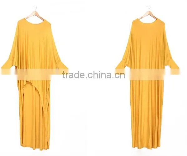 2016 Summer Women Batwing Sleeve Yellow Color Top For Woman photo-6