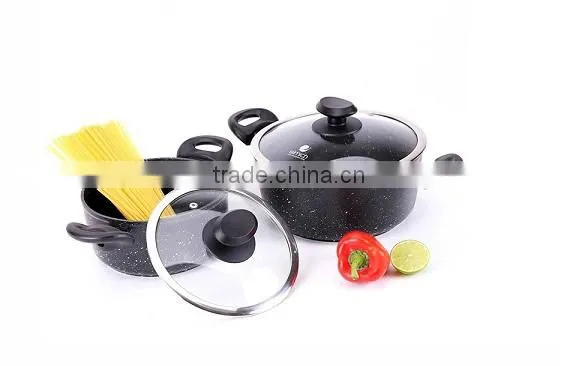 Non-Stick Customized Forging Aluminum Fry Pan Set Risoto Elmich S-04
