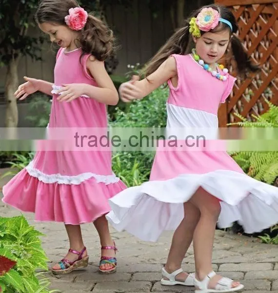 China Manufacturer New Style Casual Design Baby Girl Maxi Dress Pakistani Baby Girls Maxi Dress photo-4