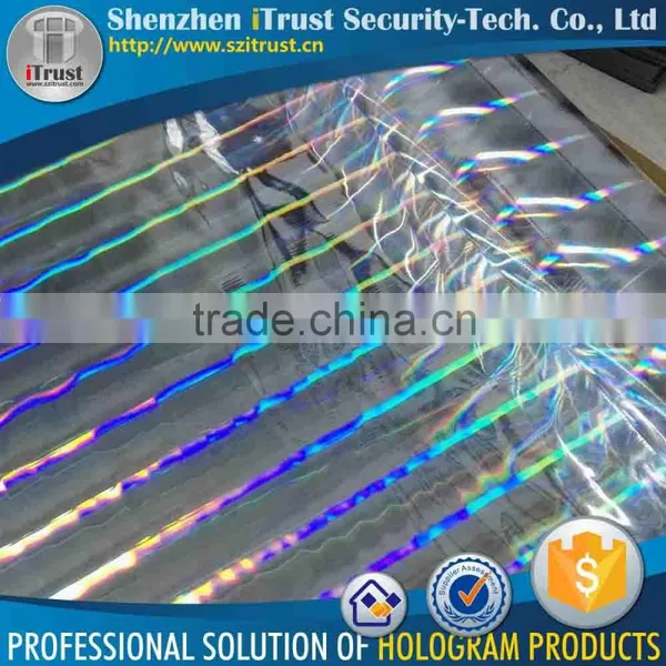 Cheap Custom Seamless Rainbow Window Film Holographic Plastic Film Bopp Film for Lamination Quality Choice photo-2