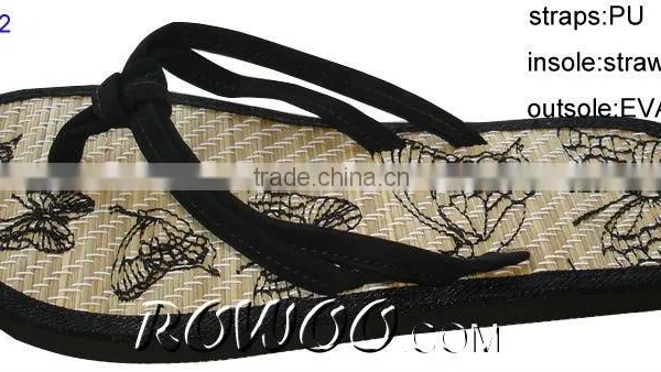 Ladies Straw Flip Flops RW20542