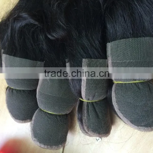 Cheap Remy Kinky Curl Virgin Brazilian Hair Lace Closure Middle Part, U Part Lace Clousre photo-3