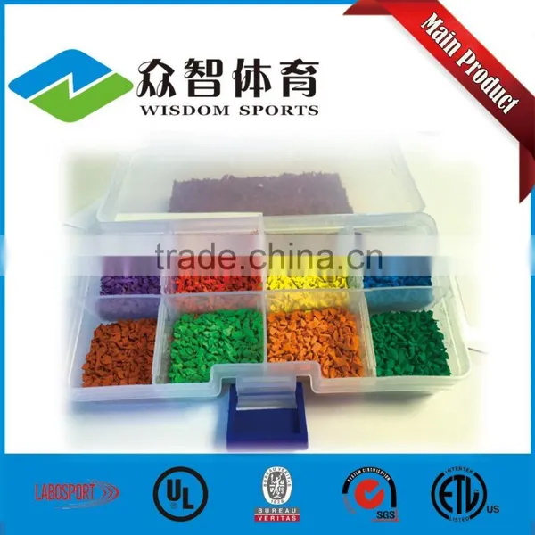 2016 Colorful Cheap EPDM Rubber Granules for Playground Surface